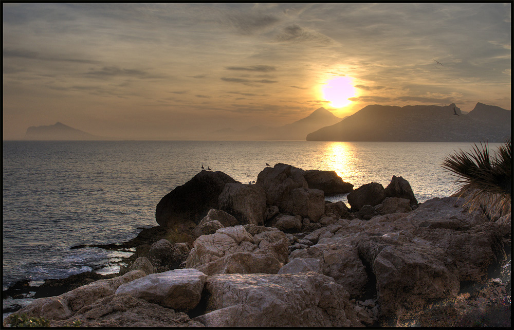 Sonnenuntergang bei Calpe