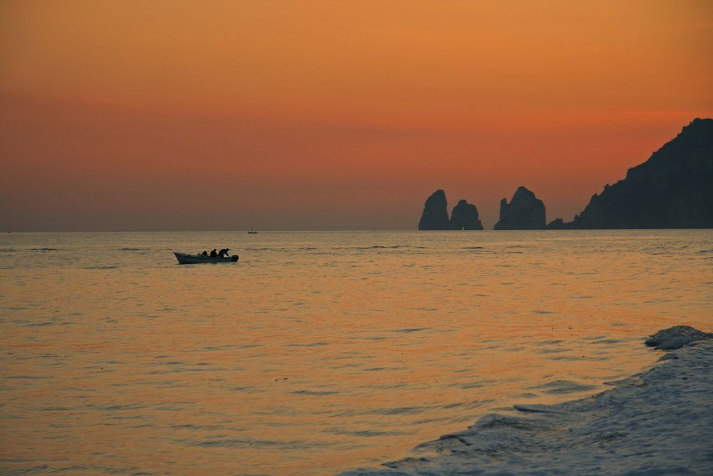 Sonnenuntergang bei Capri