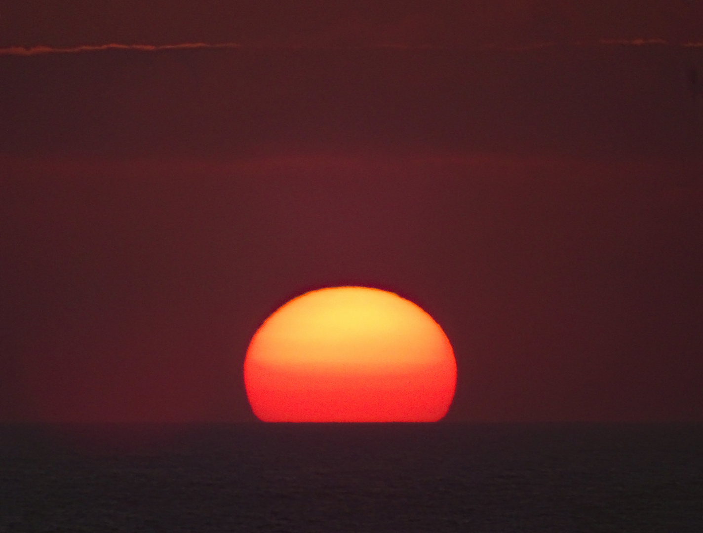 Sonnenuntergang bei Clohars-Carnoët