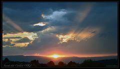 Sonnenuntergang bei Cordast