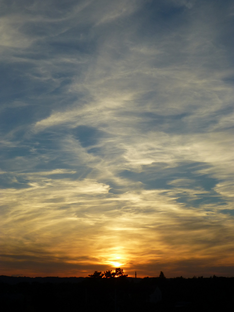 Sonnenuntergang bei Coswig