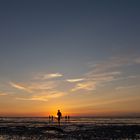 Sonnenuntergang bei Cuxhaven Duhnen