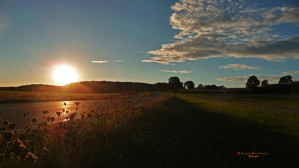 " Sonnenuntergang bei Dächingen "