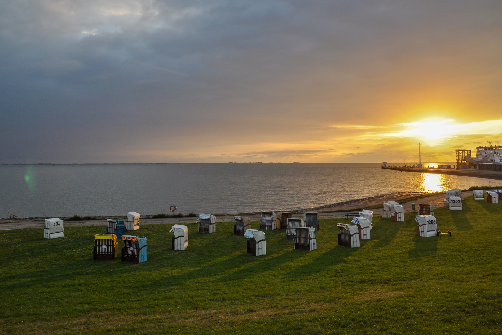 Sonnenuntergang bei Dagebüll