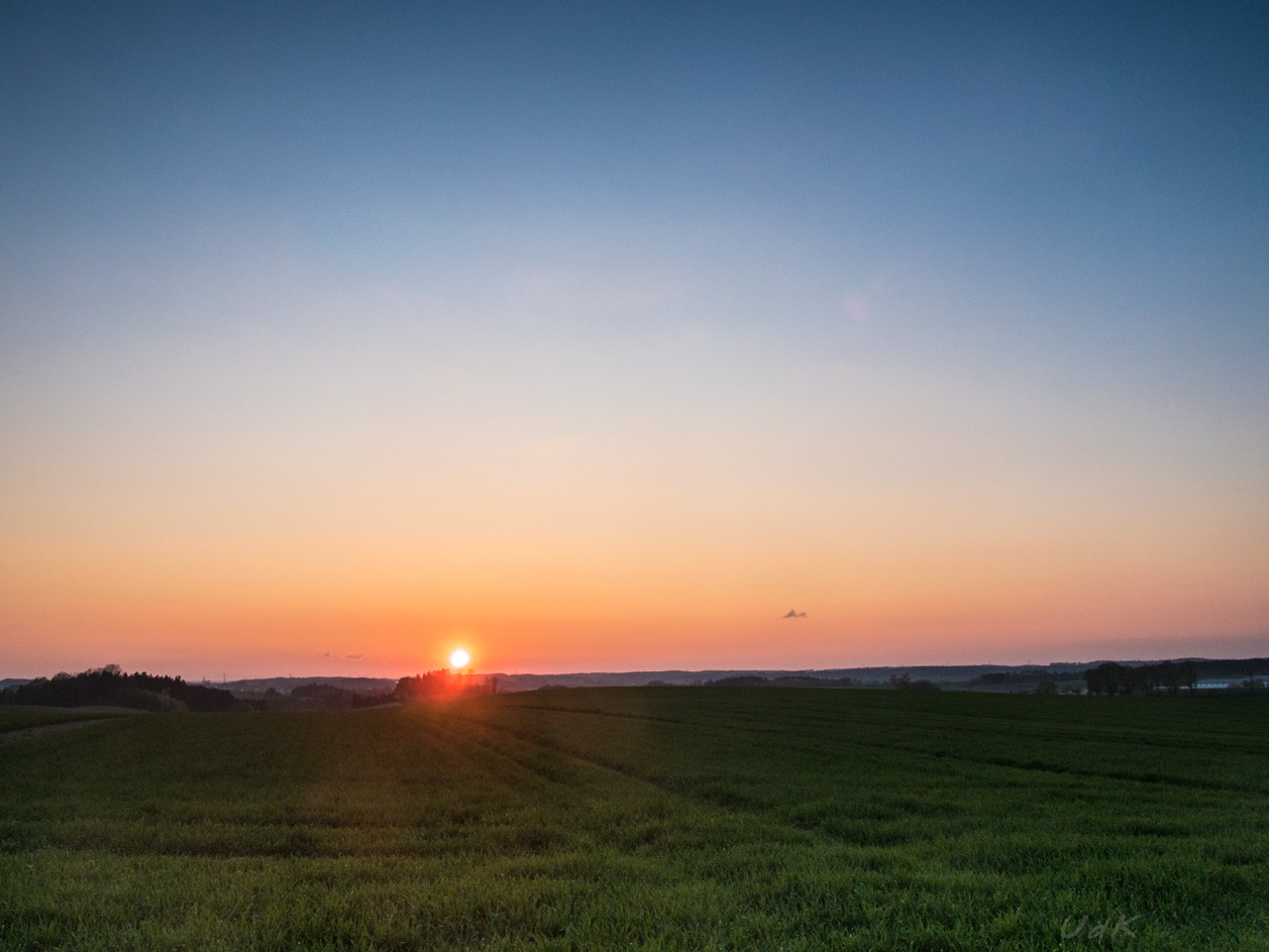 Sonnenuntergang bei Dasing