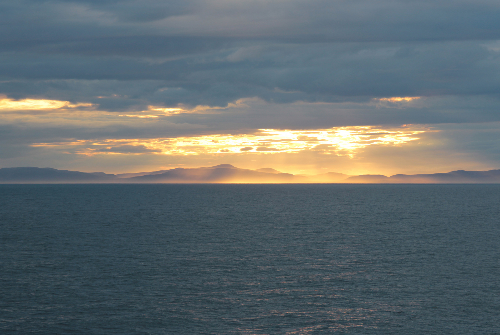 Sonnenuntergang bei den Orkney Inseln