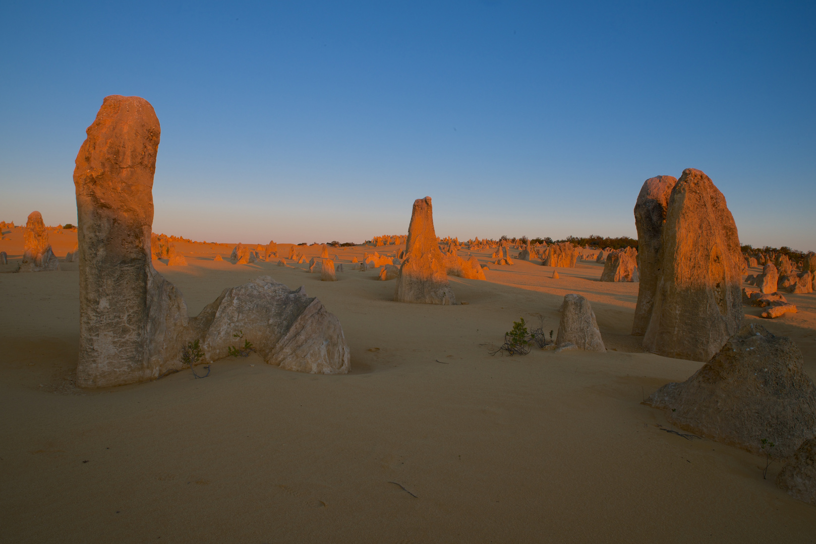 Sonnenuntergang bei den Pinnacles, Nambung National Park