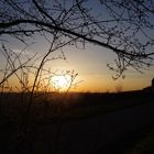 Sonnenuntergang bei der Burg Lichtenberg