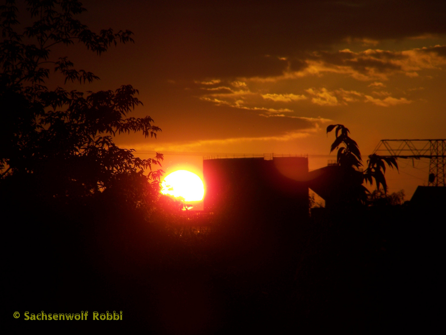 Sonnenuntergang bei der ESF Riesa 2