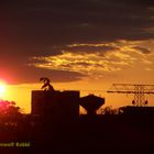 Sonnenuntergang bei der ESF Riesa