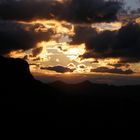 Sonnenuntergang bei der Gspaltenhornhütte