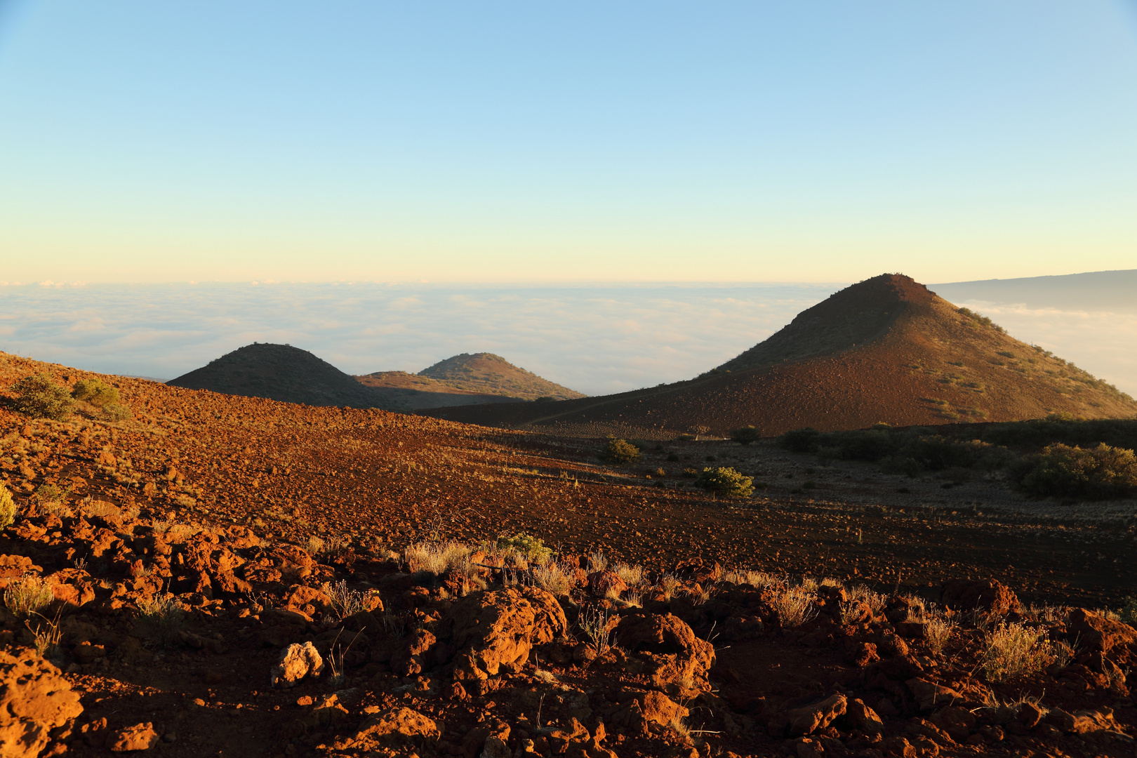 Sonnenuntergang bei der Mauna Kea Visitor Station