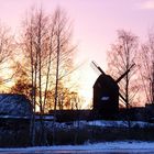 Sonnenuntergang bei der Mühle