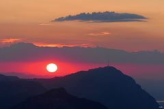 Sonnenuntergang bei der Rigi (1091)