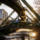 Sonnenuntergang bei der Schwebebahn