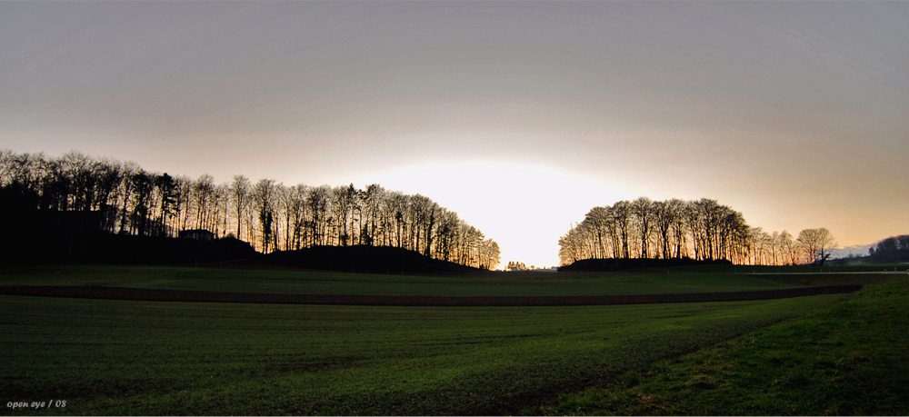 Sonnenuntergang bei Dürrenäsch / CH