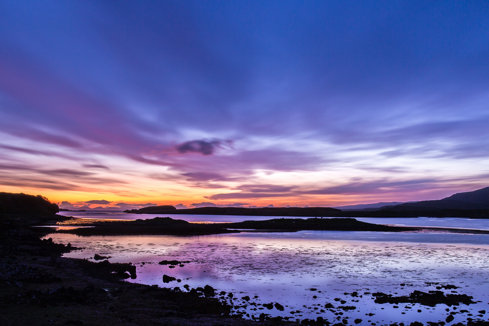 Sonnenuntergang bei Dunvegan