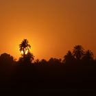 Sonnenuntergang bei Edfu