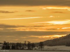 Sonnenuntergang bei Engstingen