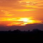 Sonnenuntergang bei Eystrup