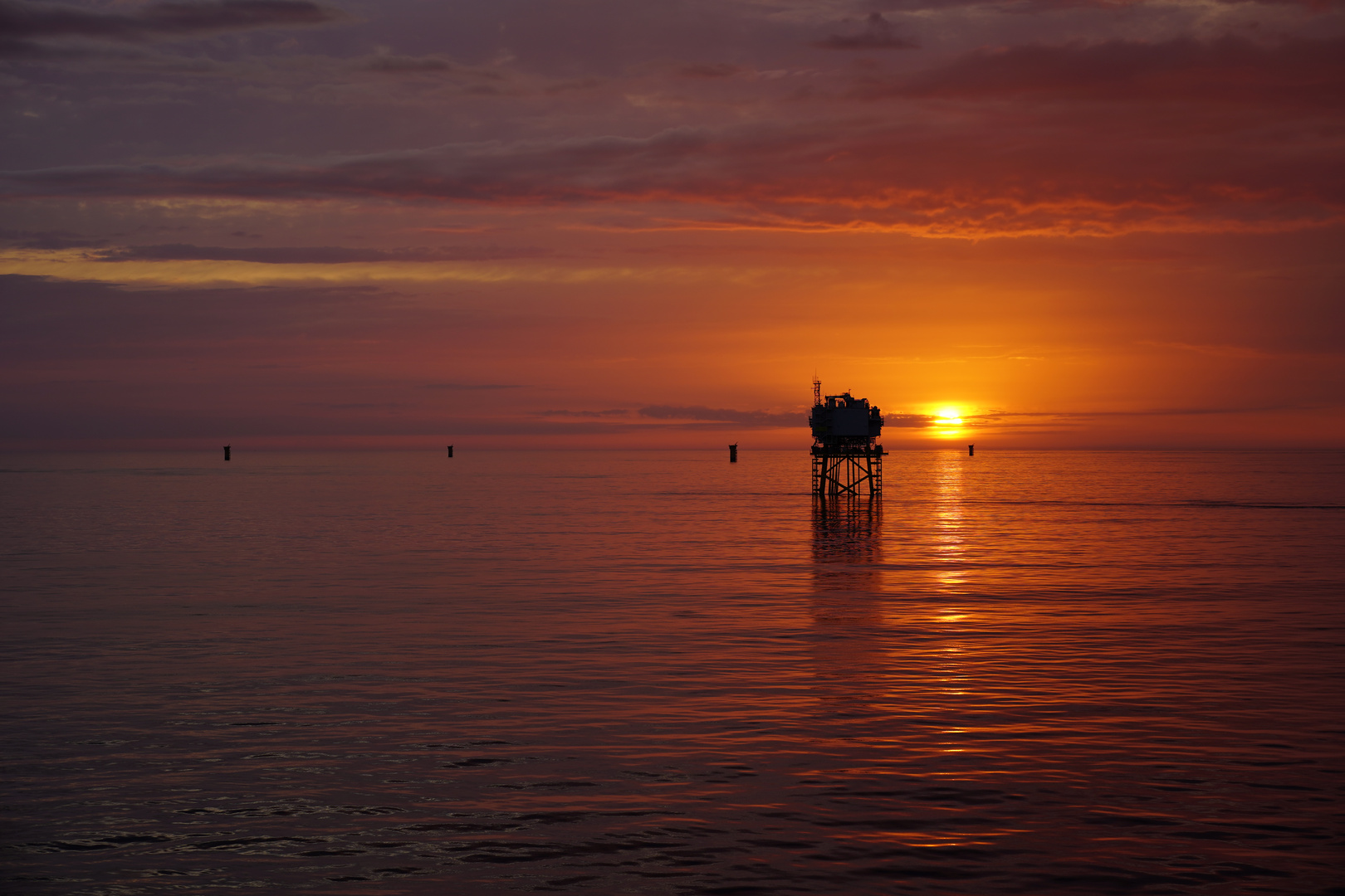 Sonnenuntergang bei Fecamp 