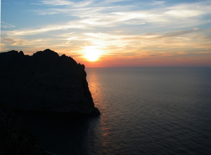 Sonnenuntergang bei Formentor