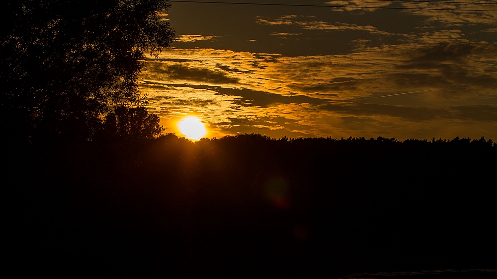 Sonnenuntergang bei Fürth/Vach im Wiesengrund