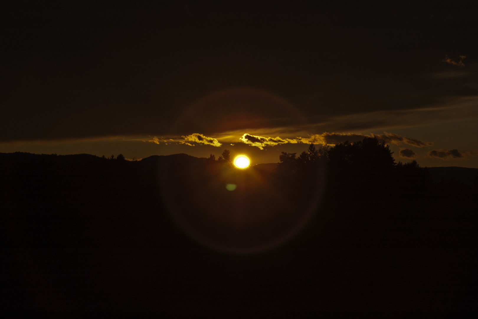 Sonnenuntergang bei Gamlitz-Südsteiermark