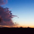 Sonnenuntergang bei Gröbers (b. Leipzig)