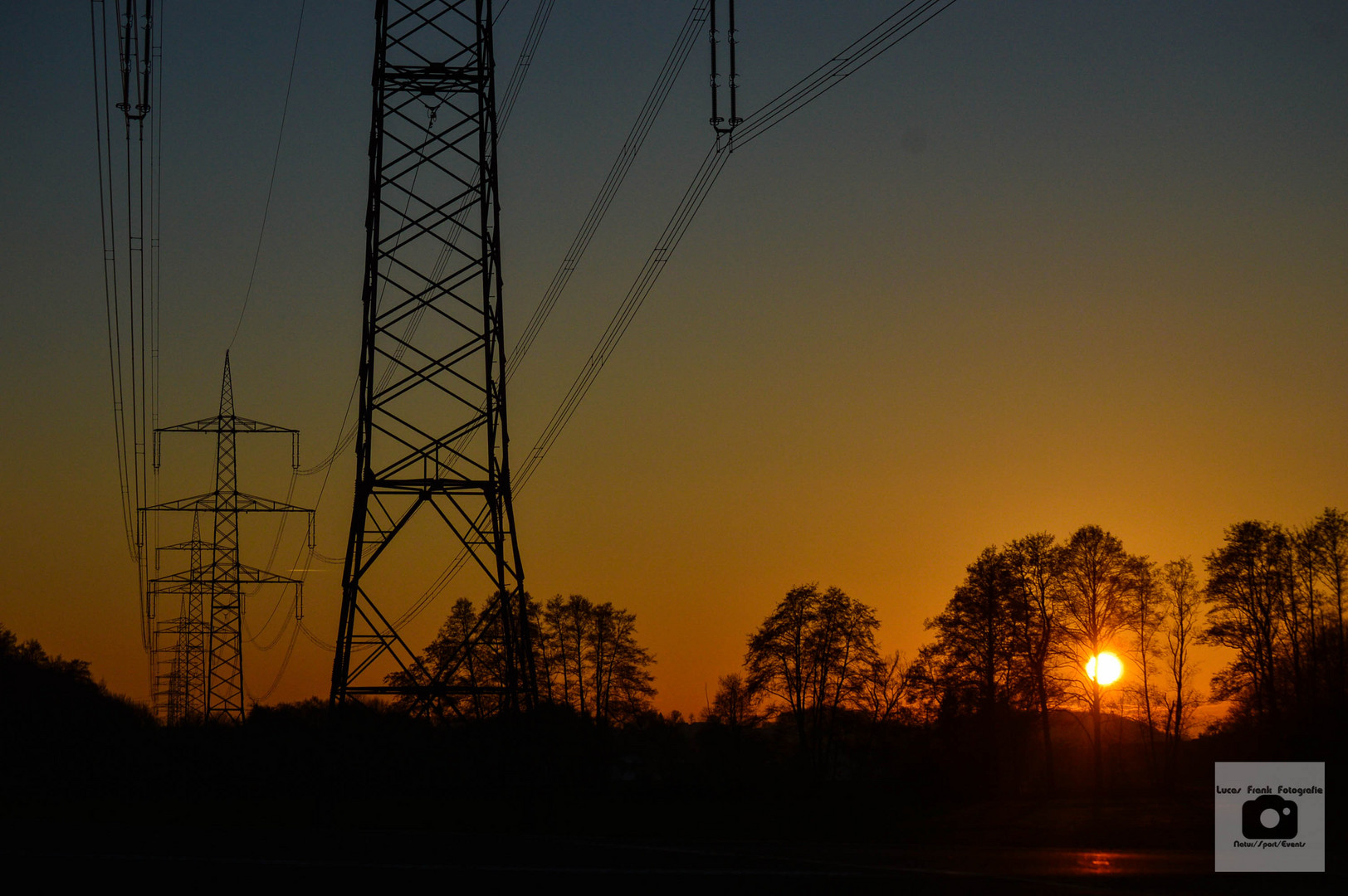 Sonnenuntergang bei Hain-Gründau