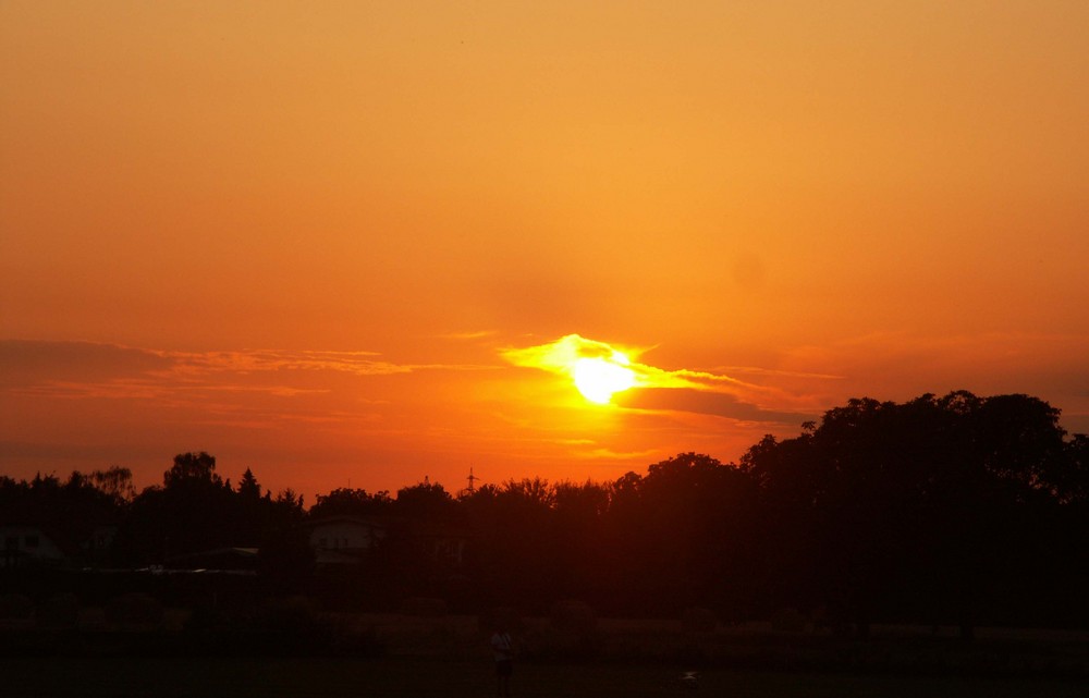 Sonnenuntergang bei Heidelberg