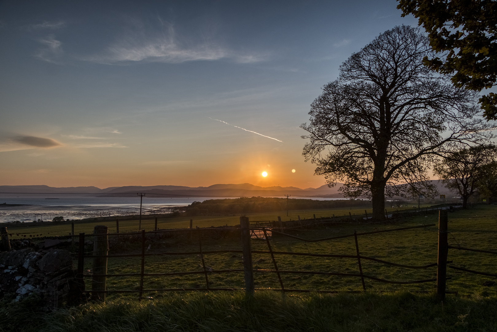 Sonnenuntergang bei Helensburgh