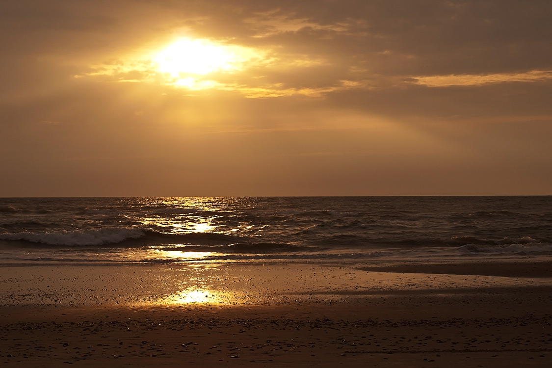 Sonnenuntergang bei Henne Strand