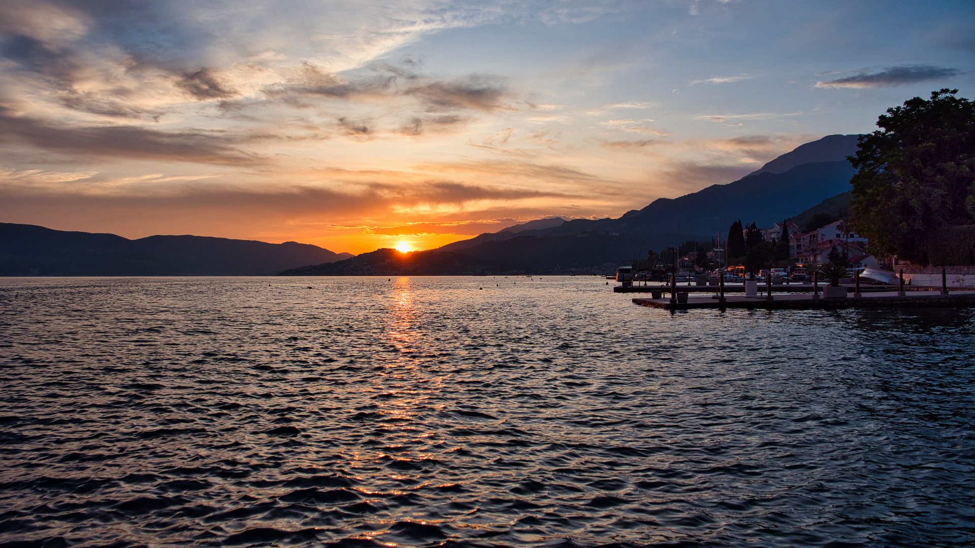 Sonnenuntergang bei Herceg Novi