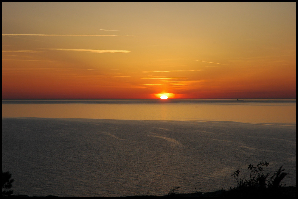 Sonnenuntergang bei Högklint / Gotland