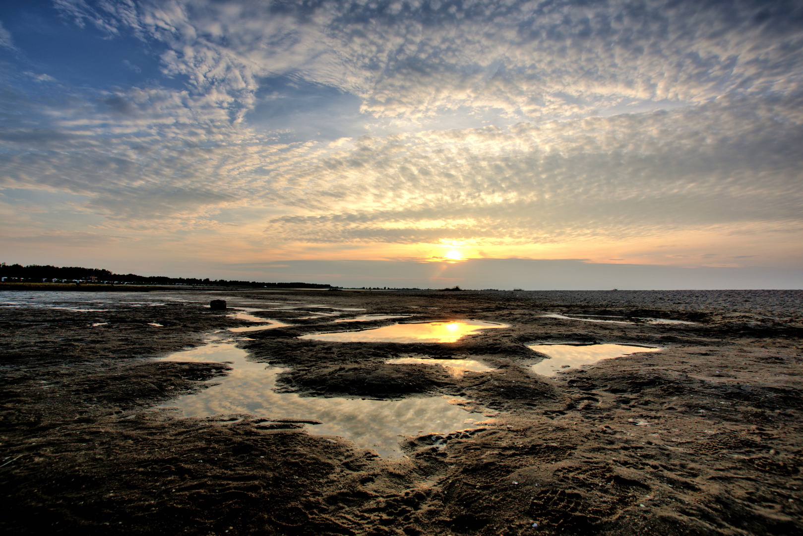 Sonnenuntergang bei Hooksiel