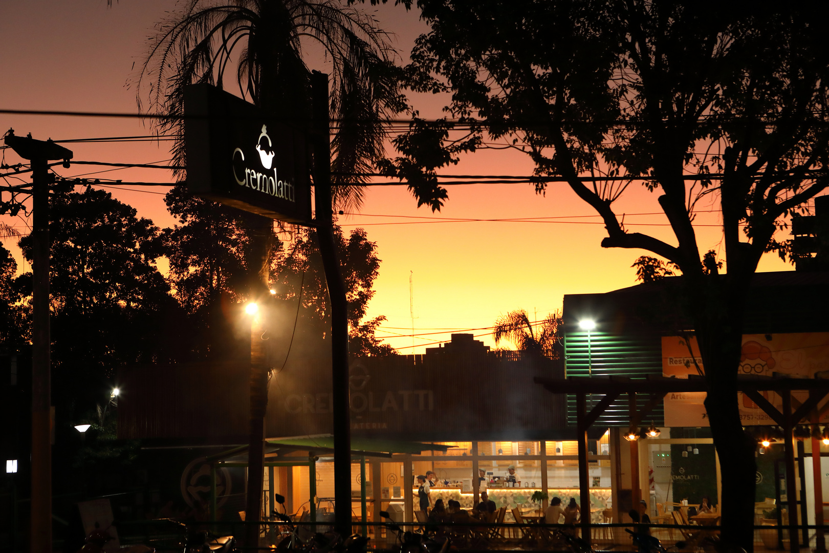 Sonnenuntergang bei Iguazu