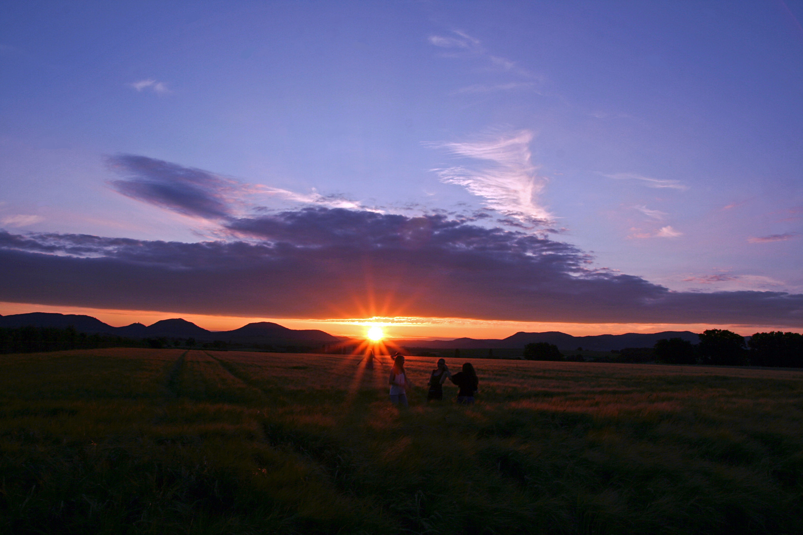 Sonnenuntergang bei Impflingen