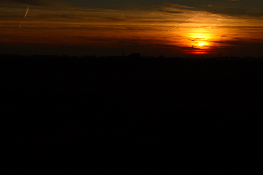 Sonnenuntergang bei Itzehoe