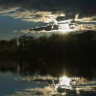 Sonnenuntergang bei Karlsruhe/Grötzingen