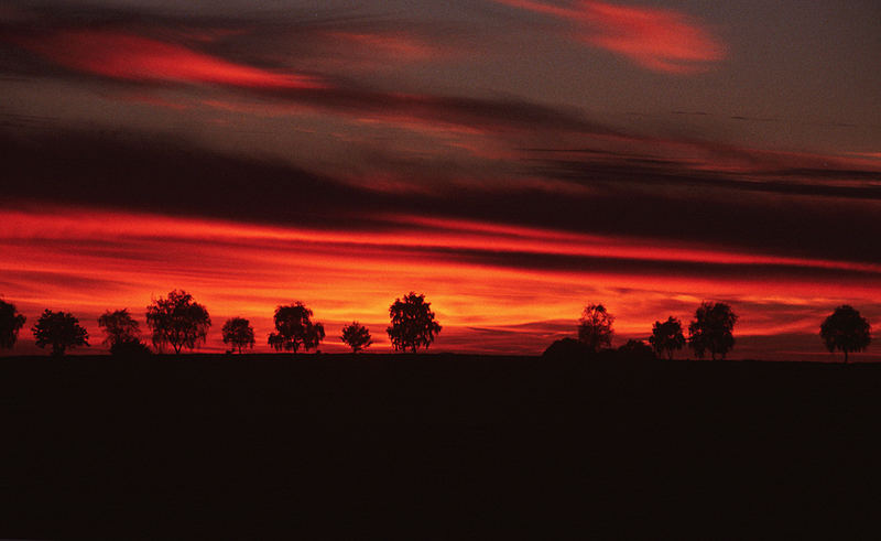 Sonnenuntergang bei Klecken