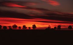 Sonnenuntergang bei Klecken