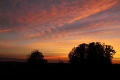 Sonnenuntergang bei Kloten