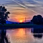 Sonnenuntergang bei Kötzschenbroda (HDR) surreal