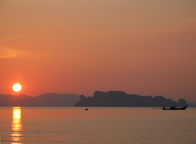 Sonnenuntergang bei Krabi