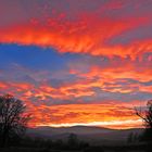 Sonnenuntergang bei Krumlau in Tschechien