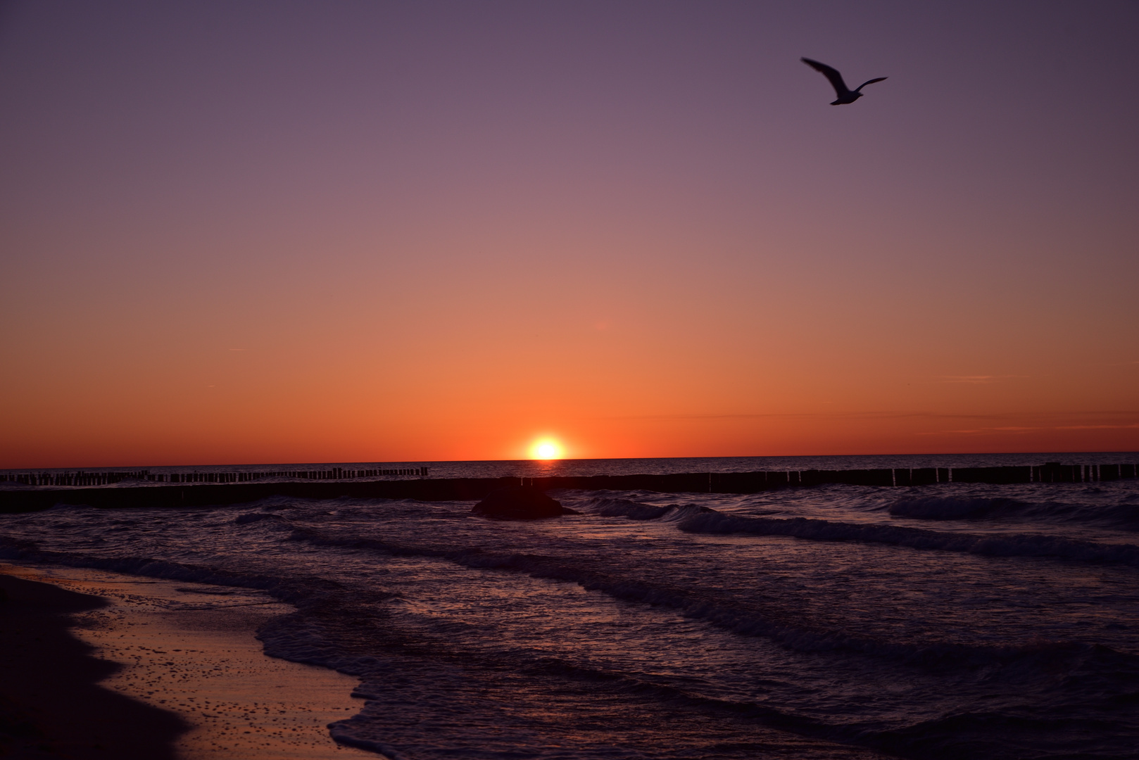 Sonnenuntergang bei Kühlungsborn