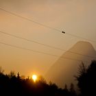 Sonnenuntergang bei Kufstein neben den Pendling