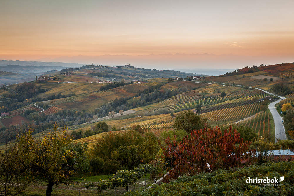 Sonnenuntergang bei La Morra