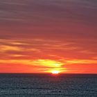 Sonnenuntergang bei Lands End, England